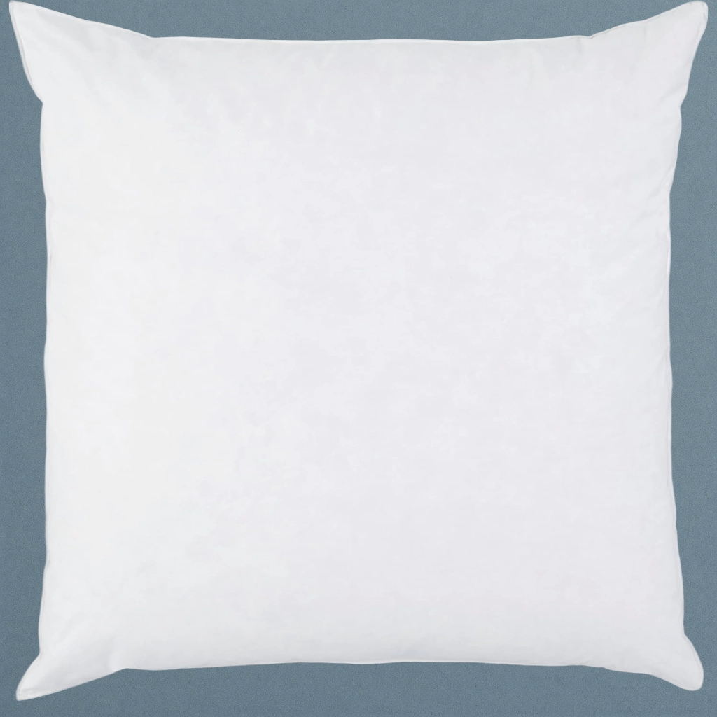 Martex White European Size Bedding Throw 26 x 26 inches Pillow Insert - 100% Premium Polyester - Down Alternative Fill - Perfect for Bed or Couch - Soft & Durable Decorative Euro Pillow - White
