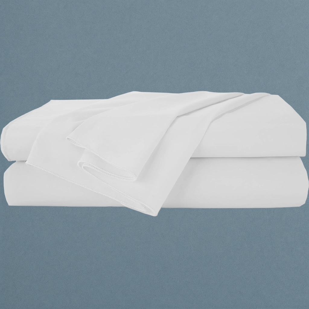Martex 3-Piece EcoPure Twin Sheets Set | 100% Organic Cotton Sheets | Comfort WashedSheets | Cooling | Deep Pocket Bed Sheets | GOTS Certified | White

